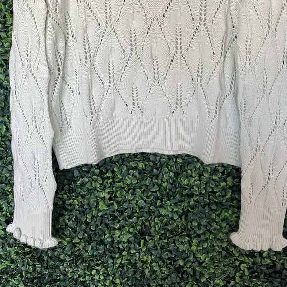 Sandy Liang x Target Floral Embroidered Collared Pullover Sweater - Picture 5 of 10